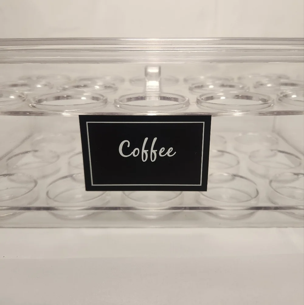 10”x4 1/2” Clear Acrylic Storage Organizer Coffee Pod Holder